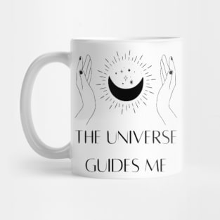 The universe guides me mystical moon Mug